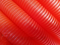 Трубка защитная гофрированная 35мм бухта 50м красная (для 25 и 26 трубы), арт.AVE800-004