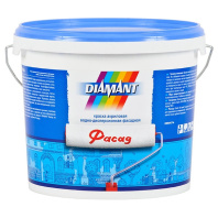 Краска акриловая водно-дисперсионная DIAMAN Надежный фасад белая 3,88 кг