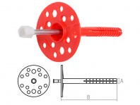 Дюбель для теплоизоляции 10х90 мм с металлич. гвоздем (50 шт в дой-паке) STARFIX, арт.SMD5-61158-50