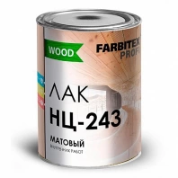 Лак матовый НЦ-243 1,7кг Farbitex профи Wood