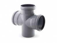 Крестовина для внутренней канализации 110/110/110х87 РосТурПласт, арт.11322