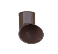 Слив трубы (наконечник трубы нижний) ПВХ коричн