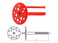 Дюбель для теплоизоляции 10х120 мм с пласт. гвоздем (100 шт в коробе) STARFIX, арт.SMW1-28985-100