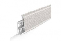 Плинтус напольныйс кабель-каналами 85мм 2,2м Деконика 265 Клен патина