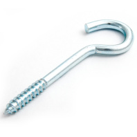 Шуруп-полукольцо 5/4х50х64, оцинкованный + распорный дюбель с бортиком KSD S 8x40, нейлон (упак/3шт)