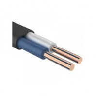 Кабель ВВГ П 2х 1,5 н.660В белый, черный 1м