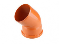 Колено для наружной канализации 160х45 РосТурПласт, арт.11656