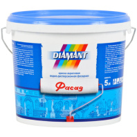 Краска акриловая водно-дисперсионная DIAMAN Фасад белая 7,75 кг