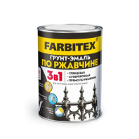 Грунт-эмаль по ржавчине 3в1 графит 7024 0,8кг FARBITEX