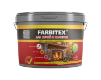 Краска акриловая для печей и каминов термост.белый 3,0кг FARBITEX